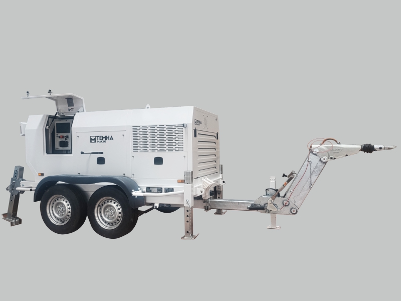 Hydraulic cable pulling machine 5 tons